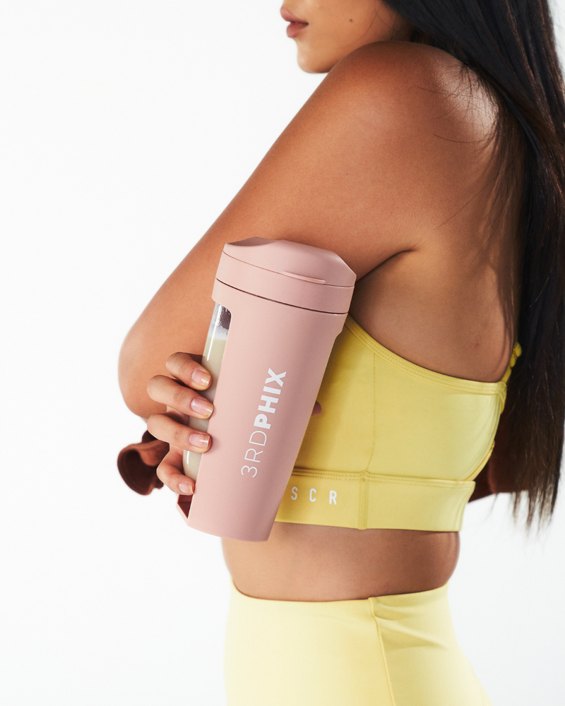 BEIGE FITNESS BOTTLE FLIP LID