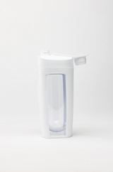 WHITE FITNESS BOTTLE SCREW LID