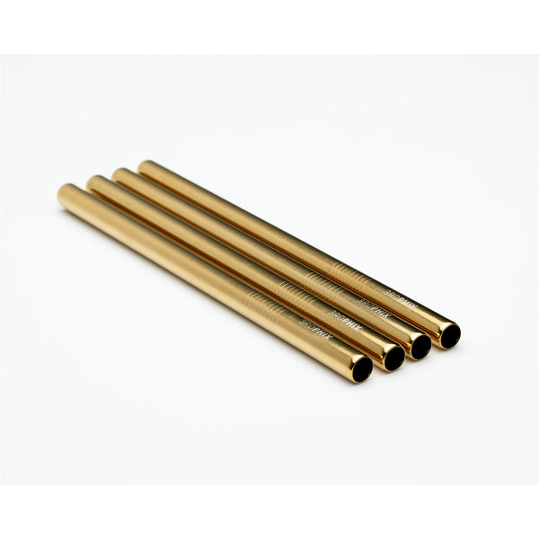 Gold Reusable Straw - 4 Pack